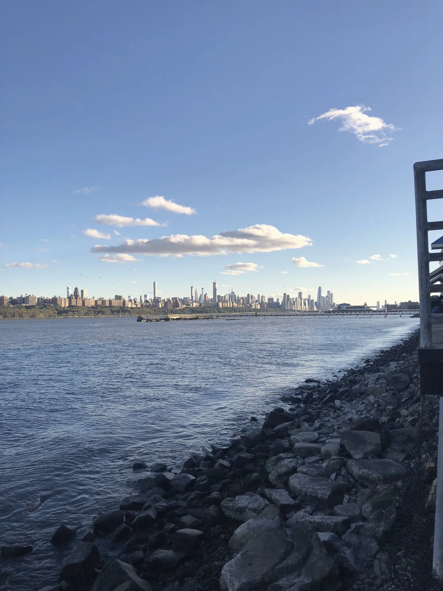 The Manhattan skyline seen across the Hudson River